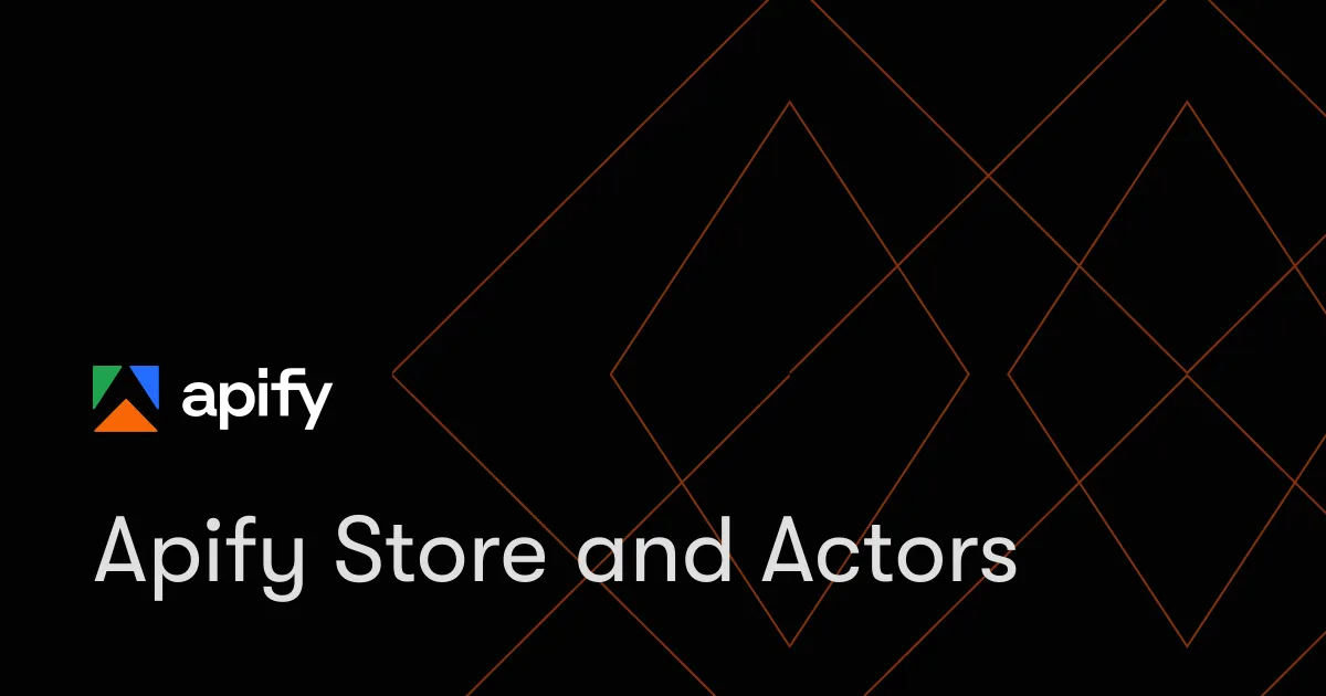 Apify Store of ready-made scrapers